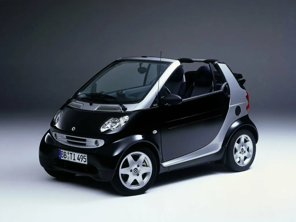 Фото автомобиля Smart Fortwo I City-Cabrio 0.6 AMT (61 Л.с.) — параметры разболтовки, сверловка дисков, DIA и крепеж