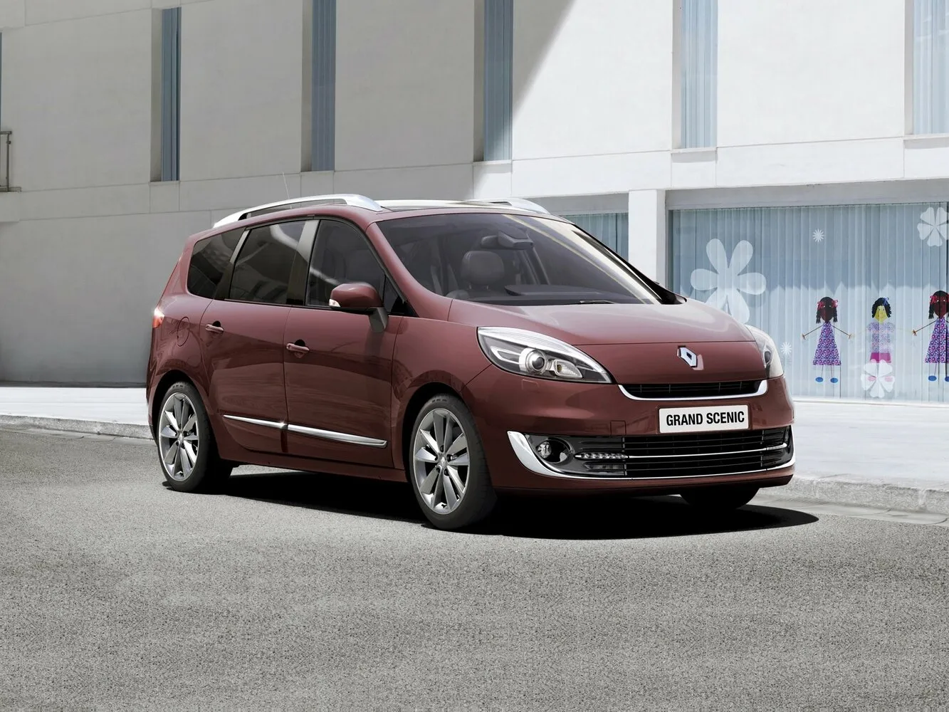Фото автомобиля Renault Scenic III Рестайлинг Grand 2.0d MT (160 Л.с.) — заводские размеры шин, ширина дисков, вылет ET и давление в колесах