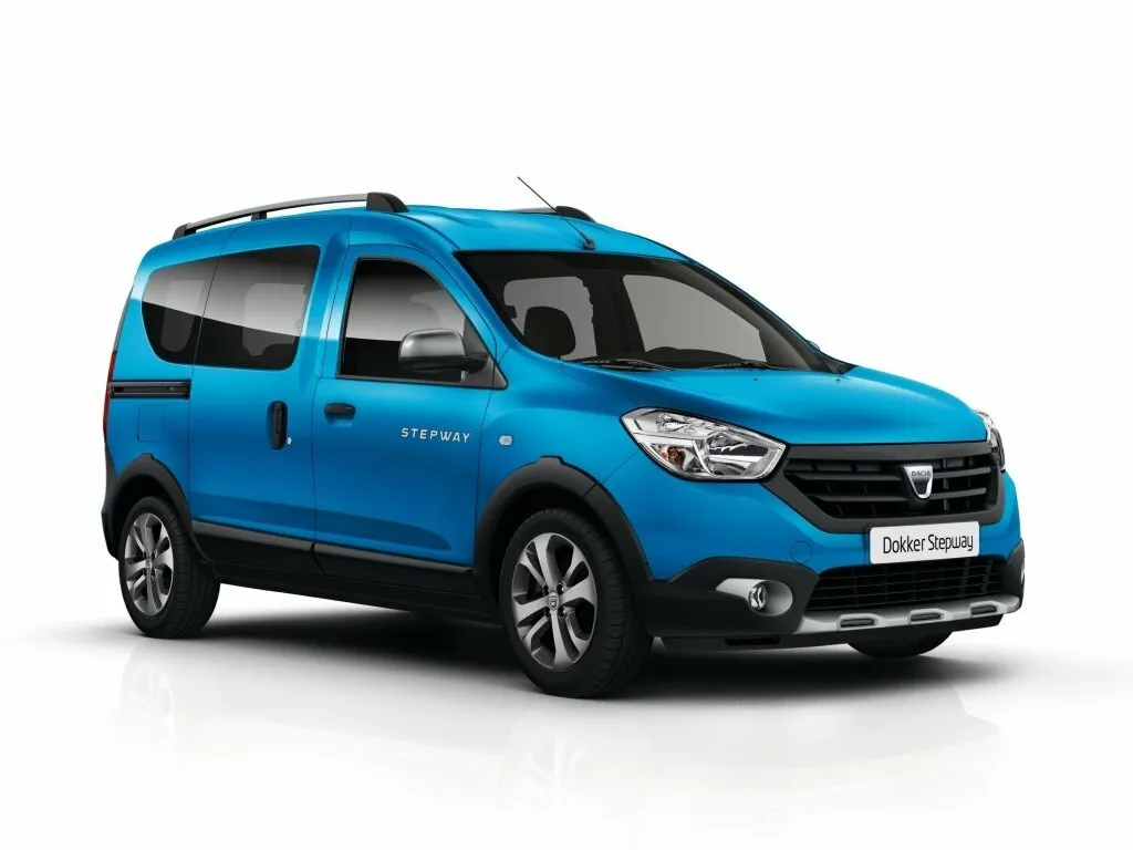 Фото автомобиля Dacia Dokker I Stepway 1.2 MT (115 Л.с.) — заводские размеры шин, ширина дисков, вылет ET и давление в колесах