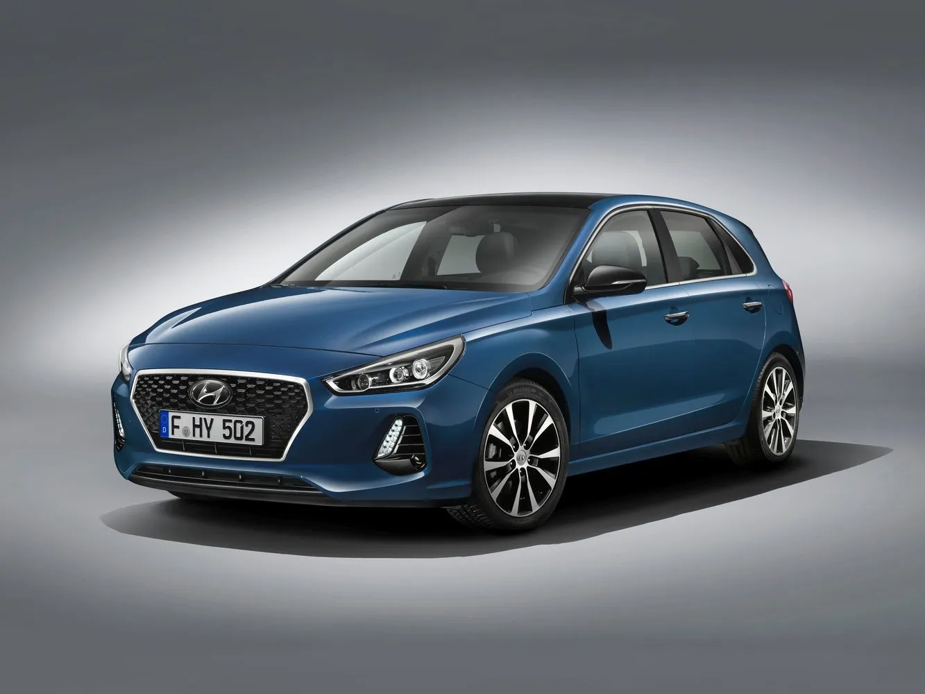 Фото автомобиля Hyundai i30 III 1.4 MT (100 Л.с.) — параметры разболтовки, сверловка дисков, DIA и крепеж