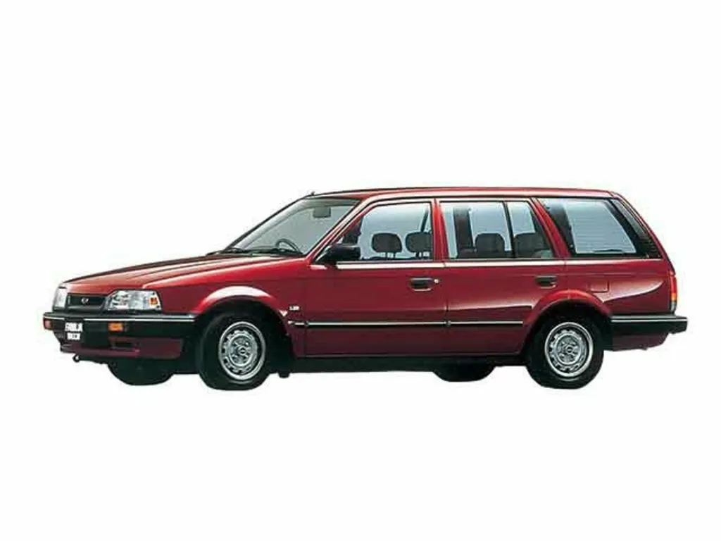 Фото автомобиля Mazda Familia V (BF) 1.6 MT (85 л.с.) 4WD — параметры разболтовки, сверловка дисков, DIA и крепеж
