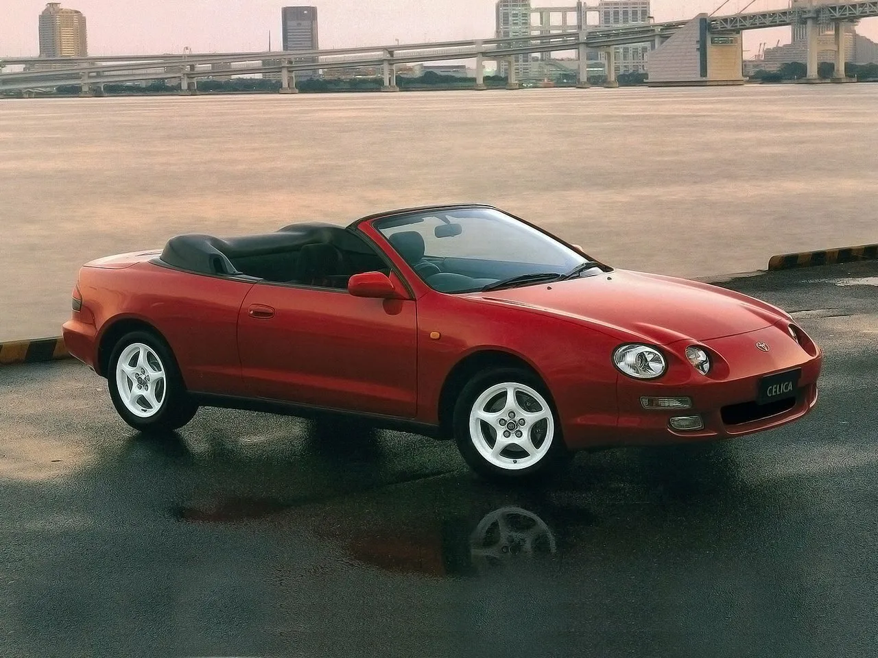 Фото автомобиля Toyota Celica VI (T200) Рестайлинг 2.2 AT (136 Л.с.) — заводские размеры шин, ширина дисков, вылет ET и давление в колесах